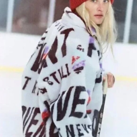 NWT Free People Hit The Slopes Printed Pullover Women’s Stand Out Never Still M - Picture 3 of 10